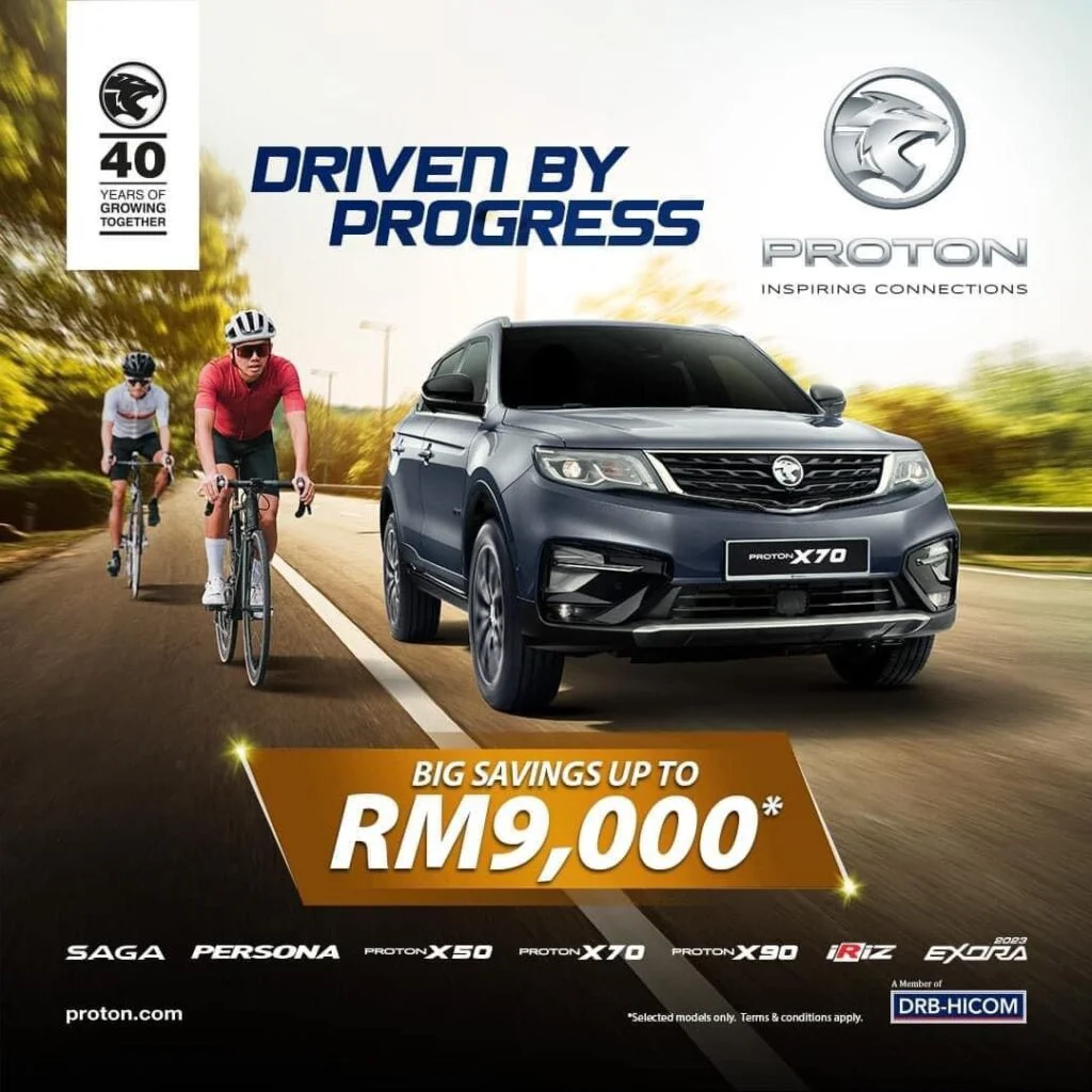 Proton Yen Proton X70 saving up to RM9000